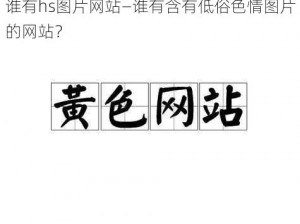 谁有hs图片网站—谁有含有低俗色情图片的网站？