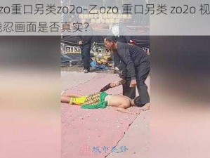 乙ozo重口另类zo2o-乙ozo 重口另类 zo2o 视频中的残忍画面是否真实？