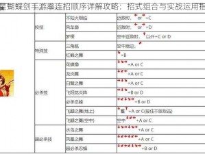 流星蝴蝶剑手游拳连招顺序详解攻略：招式组合与实战运用指南