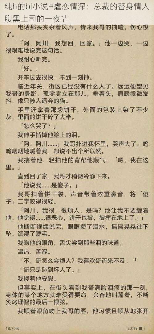 纯h的bl小说—虐恋情深：总裁的替身情人腹黑上司的一夜情