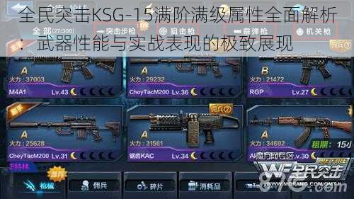 全民突击KSG-15满阶满级属性全面解析：武器性能与实战表现的极致展现