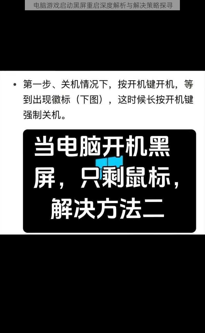 电脑游戏启动黑屏重启深度解析与解决策略探寻